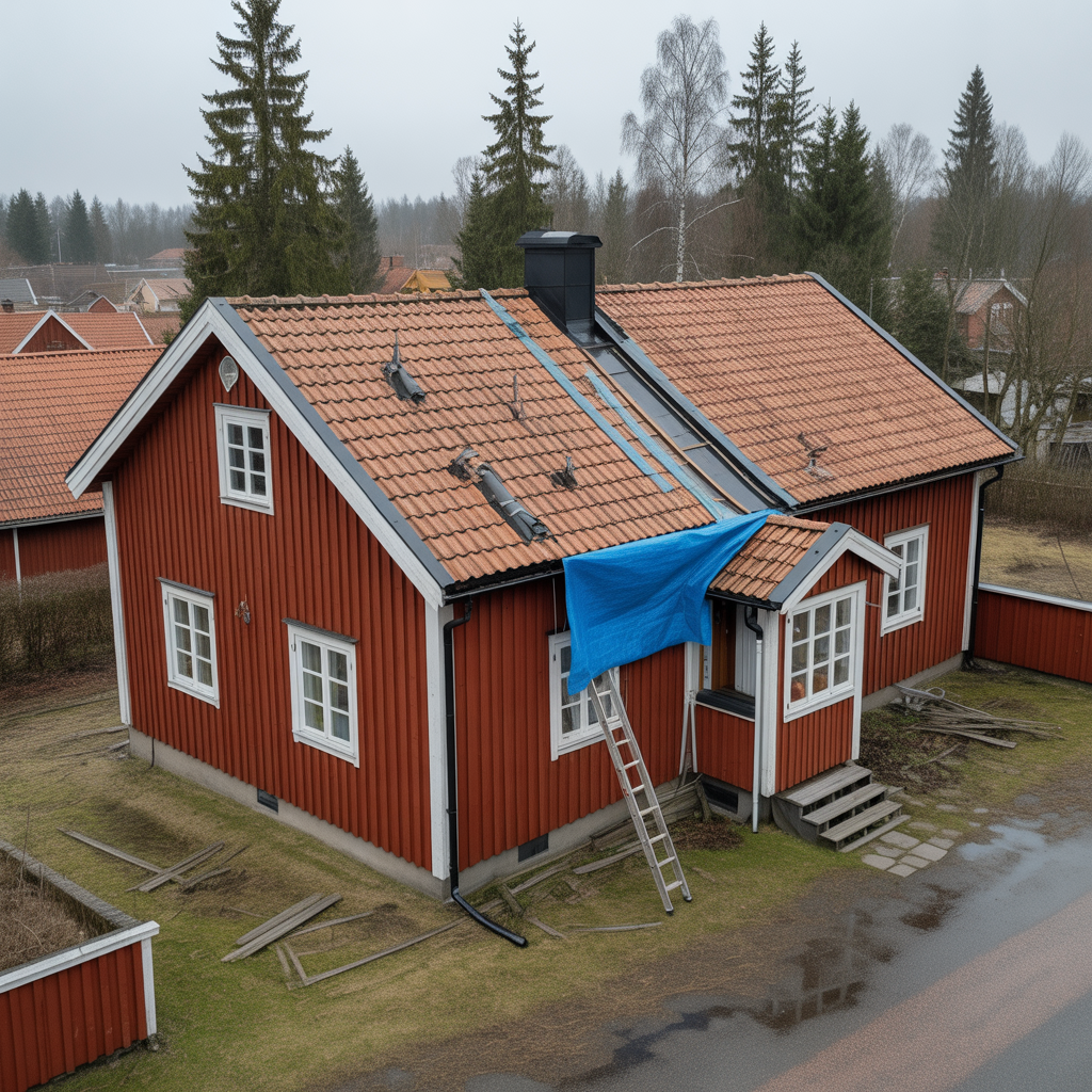 stormskador pa tak felsokning akuta atgarder och kostnad