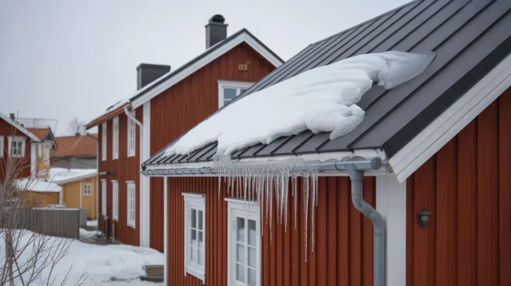 isproppar och istappar vid takfoten orsaker tg rder och hur du f rebygger